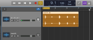 ガレージバンドでループをクリック